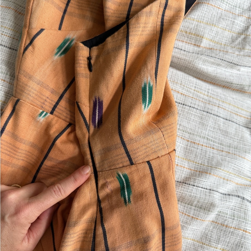 Ulla Johnson Orange Pattern Crossover Halter Maxi Dress similar to Noelle - Picture 15 of 16